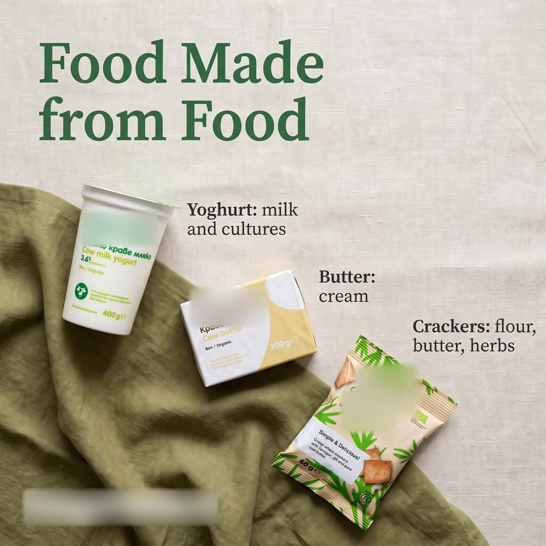 Ad creative, Feed · 1:1: "Food Made from Food"