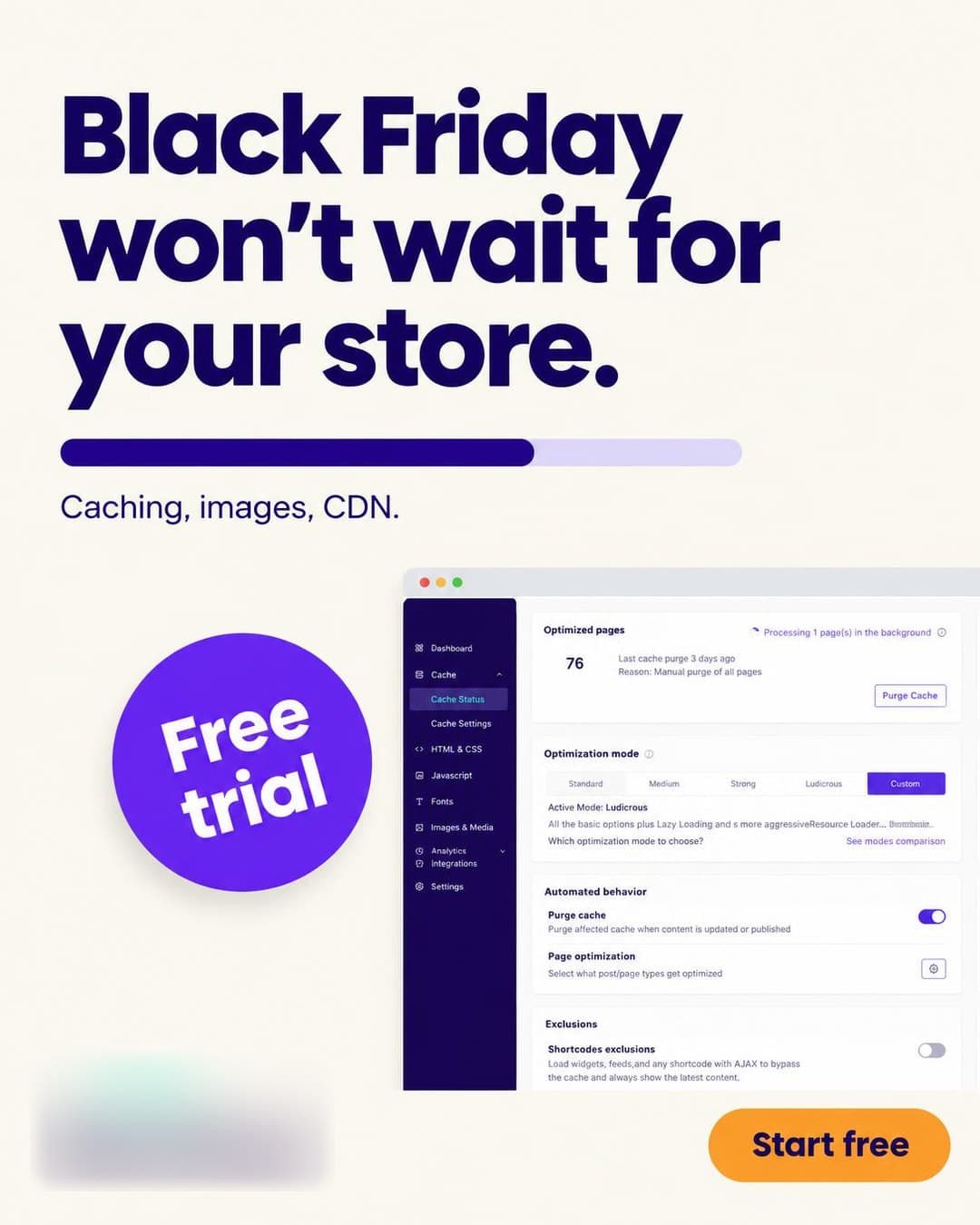 Ad creative, Feed · 4:5: "Black Friday won't wait for your store"