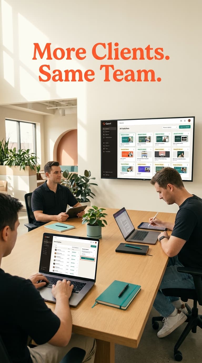 More Clients Same Team ad creative